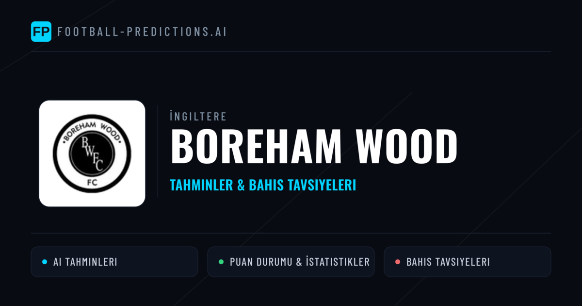 Boreham Wood Tahminleri & İstatistikler
