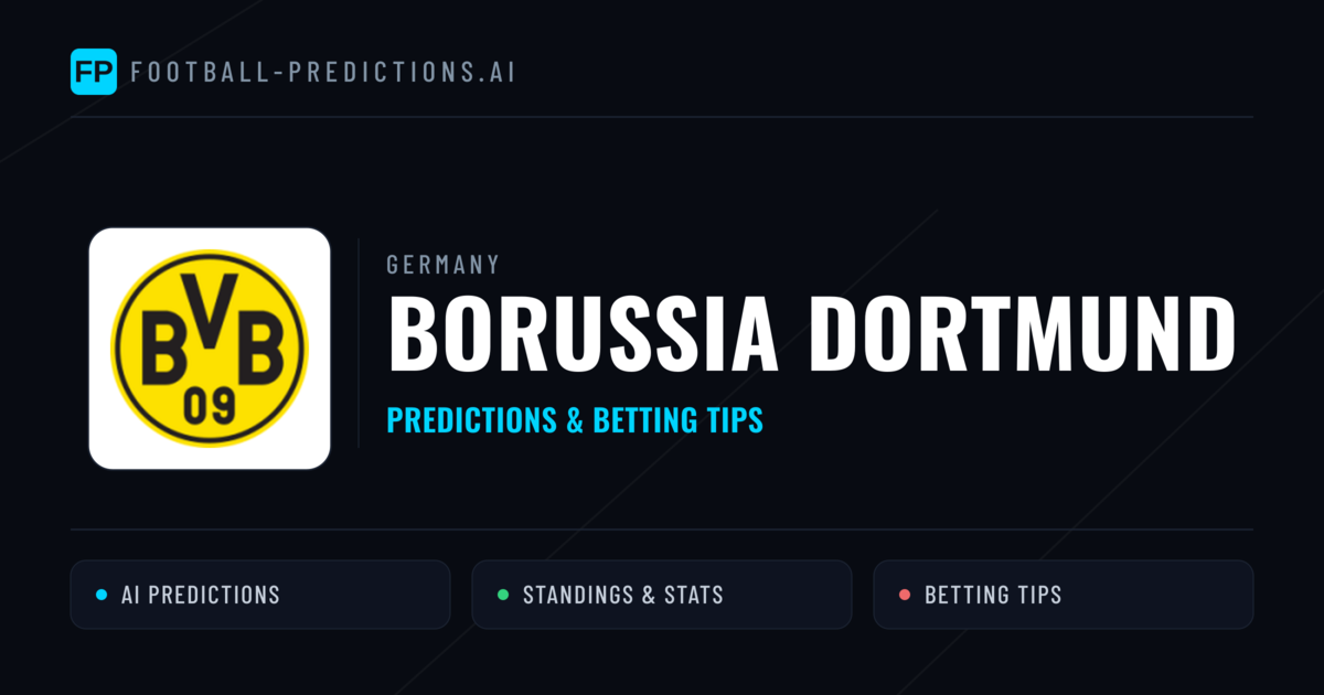 Borussia Dortmund Predictions & Stats