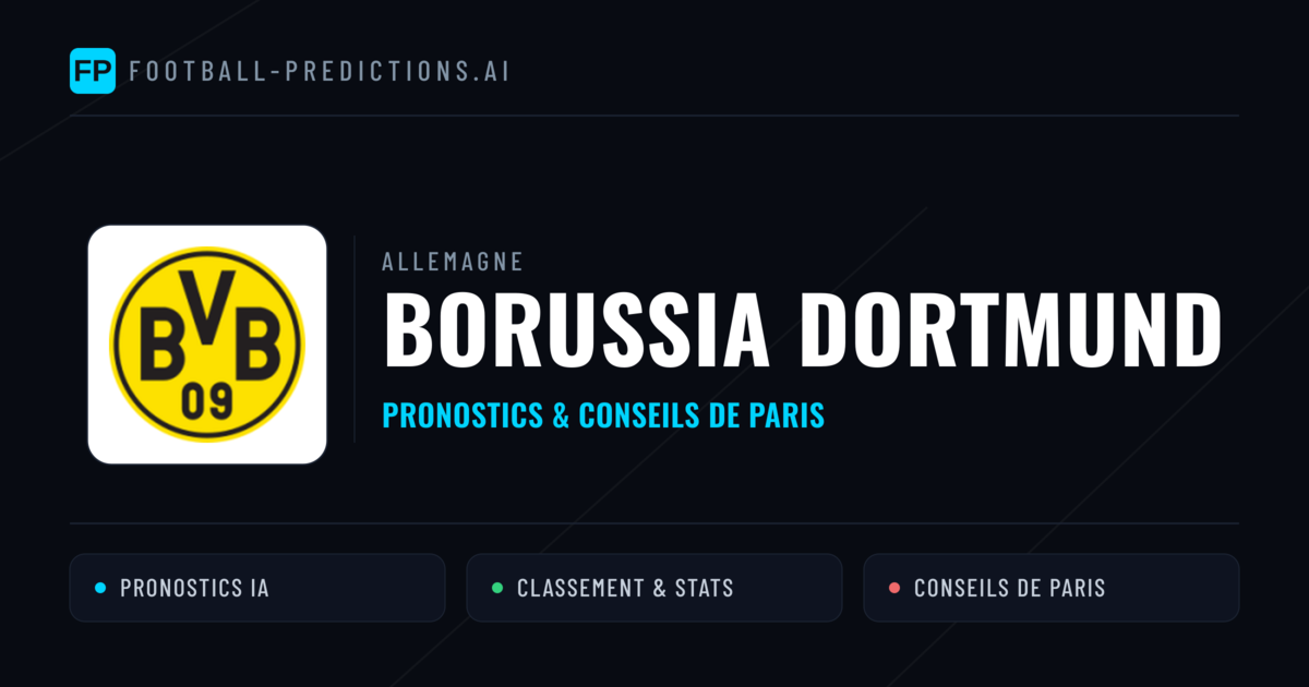 Borussia Dortmund Pronostics & Statistiques