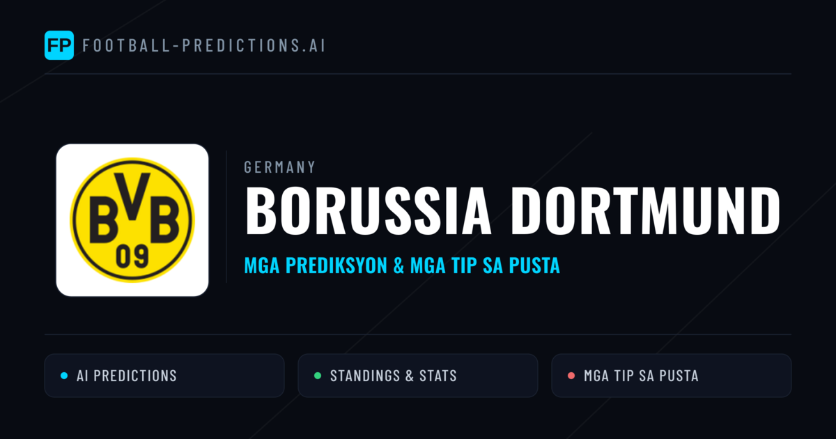 Borussia Dortmund Predictions & Stats