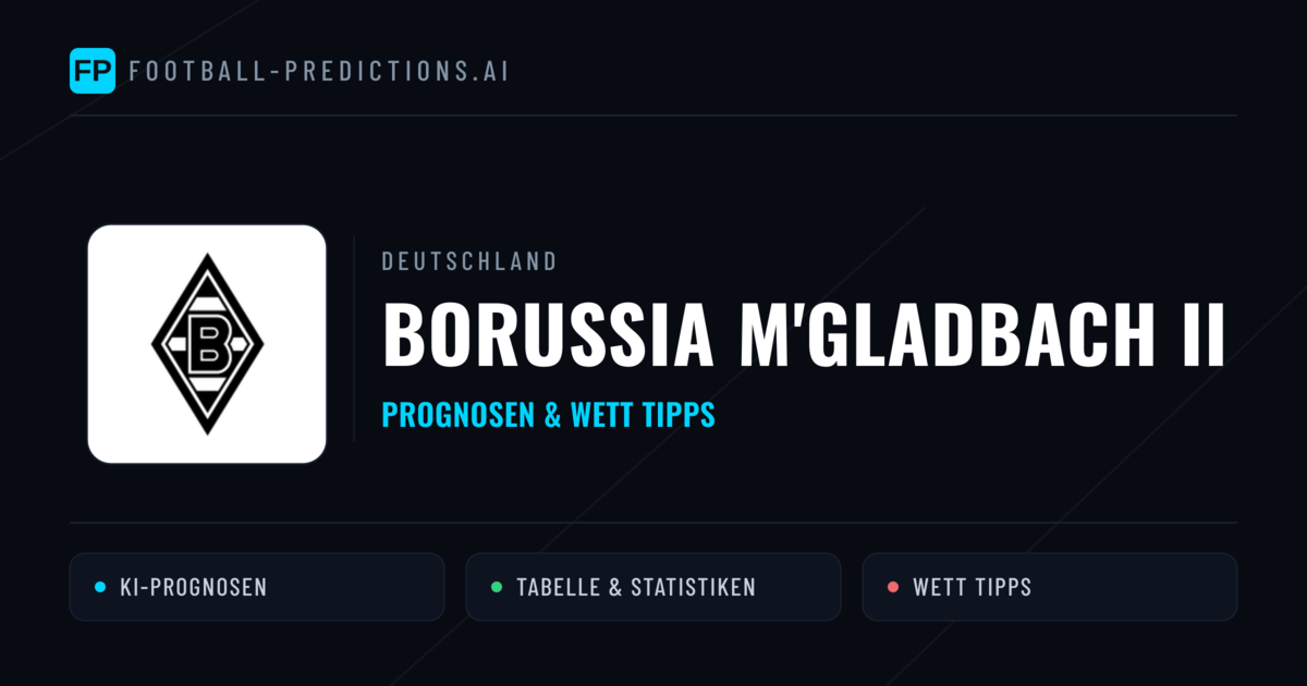 Borussia M'Gladbach II Prognosen & Statistiken
