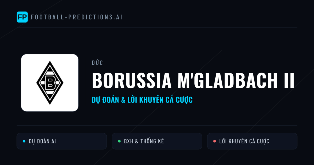 Borussia M'gladbach II Dự đoán & Thống kê