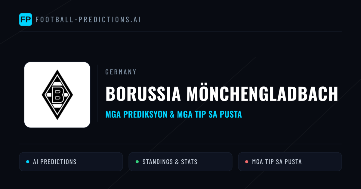 Borussia Mönchengladbach Predictions & Stats