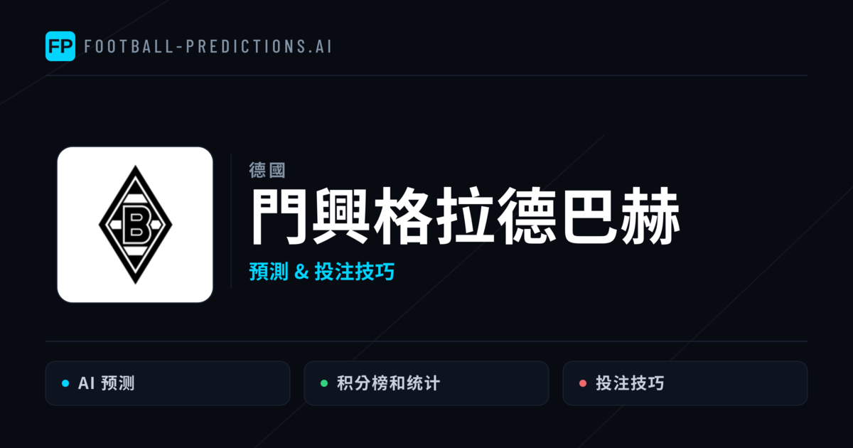 門興格拉德巴赫 運彩分析|足球預測與數據