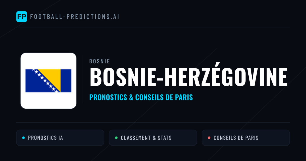 Bosnie-Herzégovine Pronostics & Statistiques