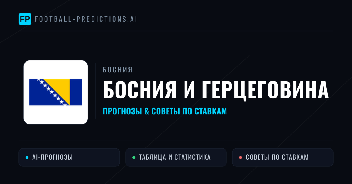 Босния и Герцеговина прогнозы и статистика