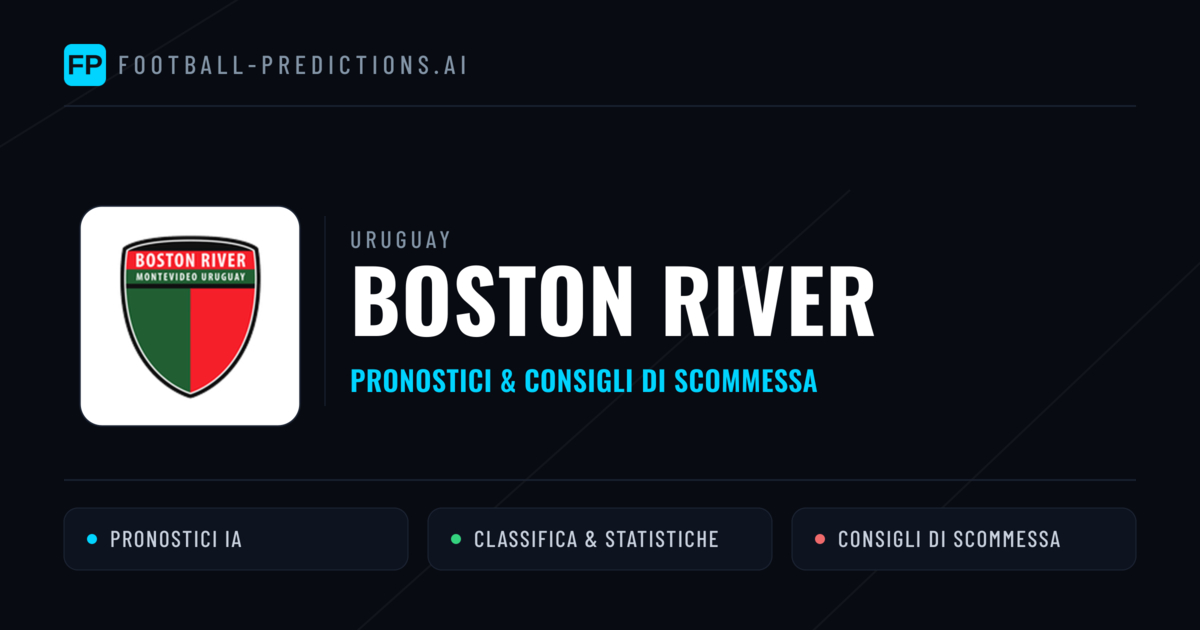 Pronostici e Statistiche Boston River
