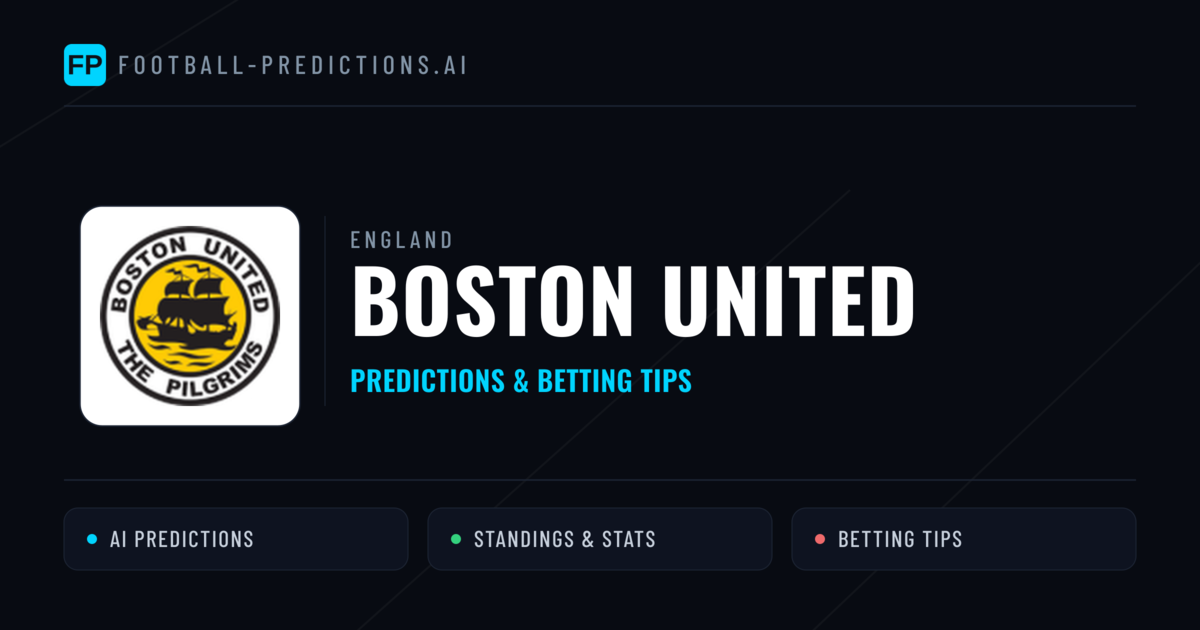 Boston United Predictions & Stats
