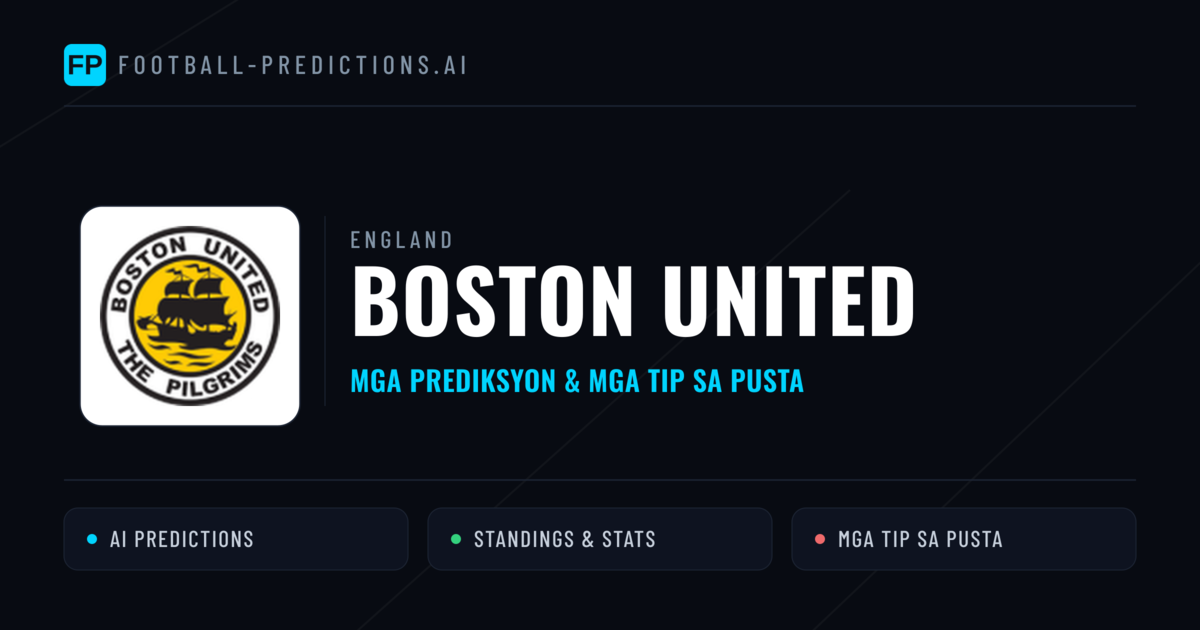 Boston United Predictions & Stats
