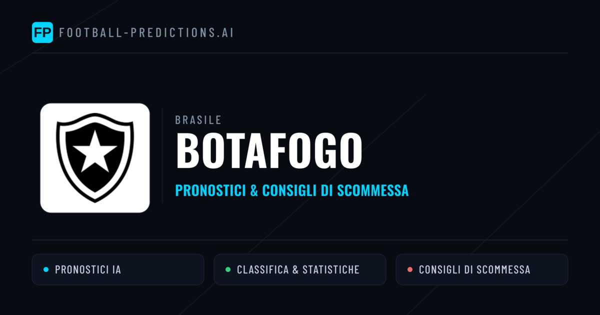 Pronostici e Statistiche Botafogo