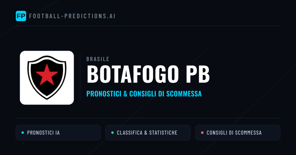 Pronostici e Statistiche Botafogo PB