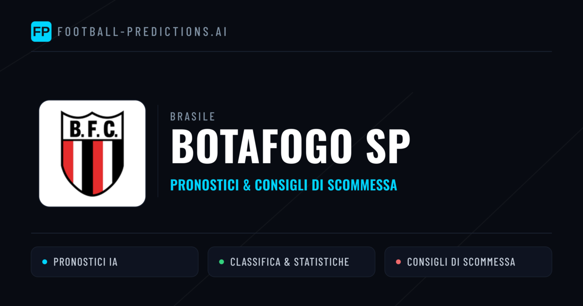 Pronostici e Statistiche Botafogo SP