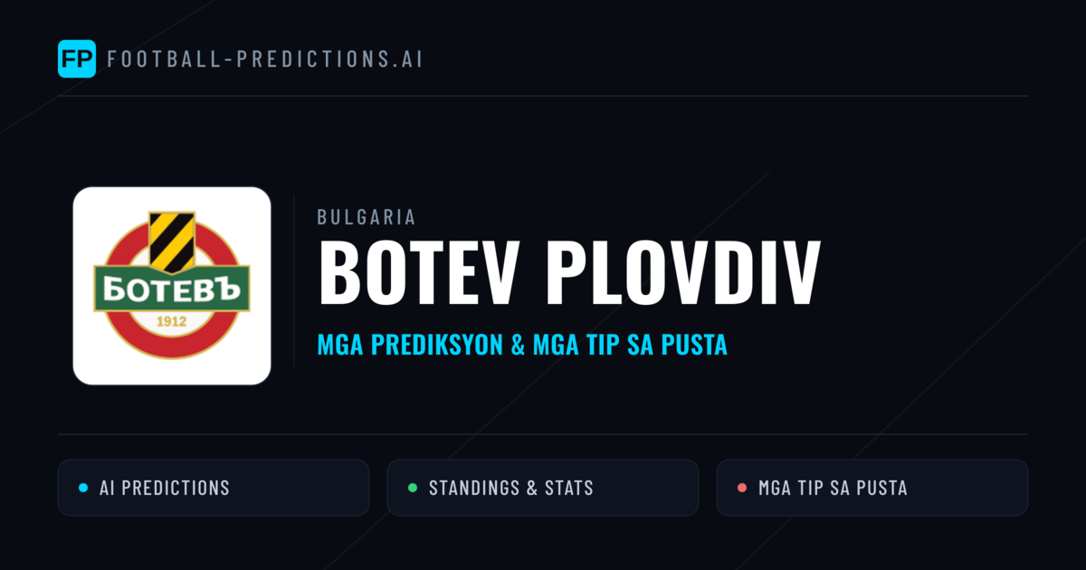 Botev Plovdiv Predictions & Stats