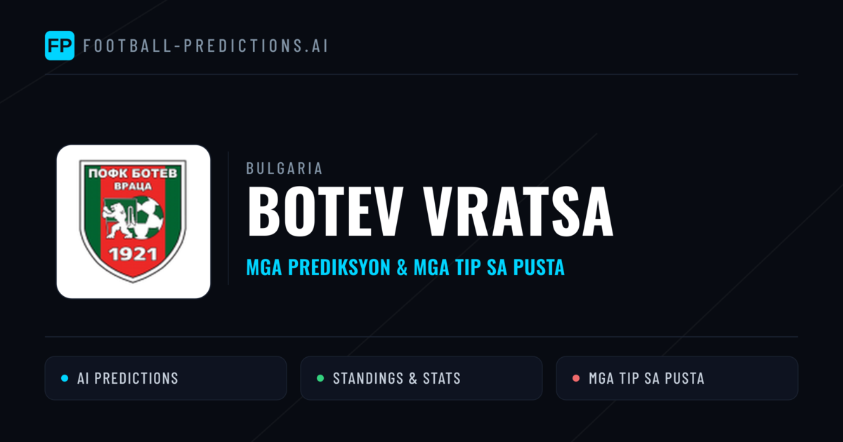 Botev Vratsa Predictions & Stats