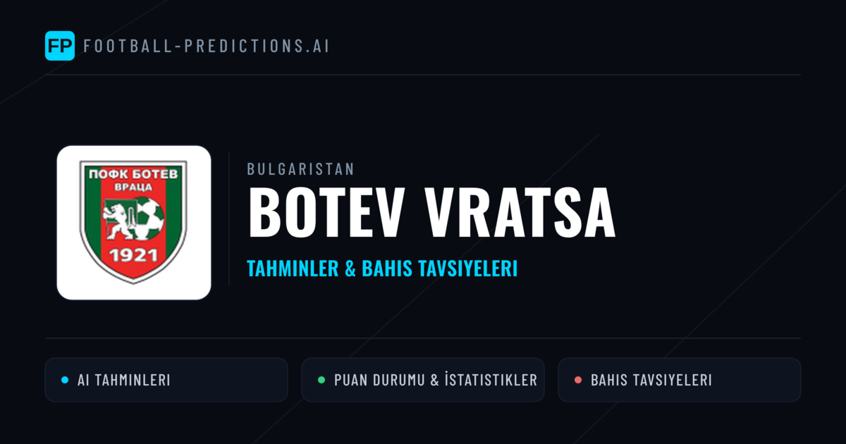 Botev Vratsa Tahminleri & İstatistikler