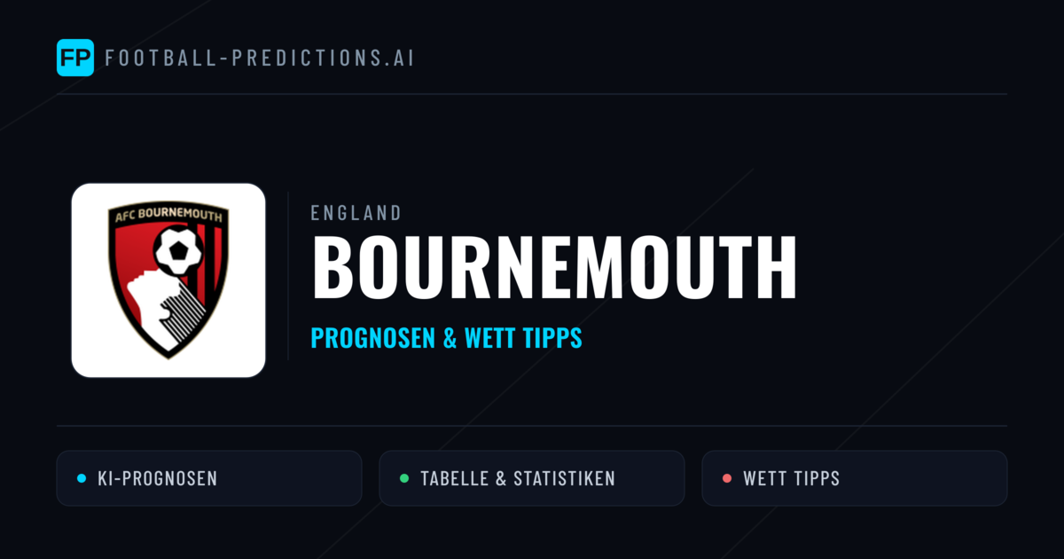 Bournemouth Prognosen & Statistiken