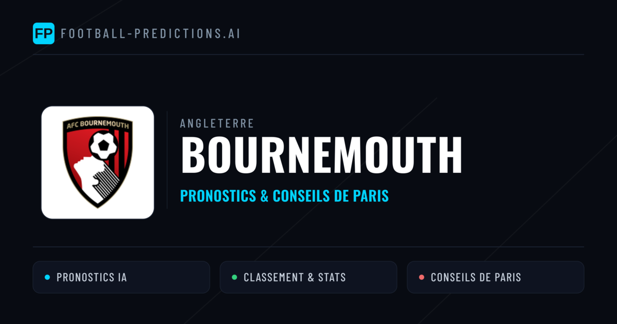 Bournemouth Pronostics & Statistiques