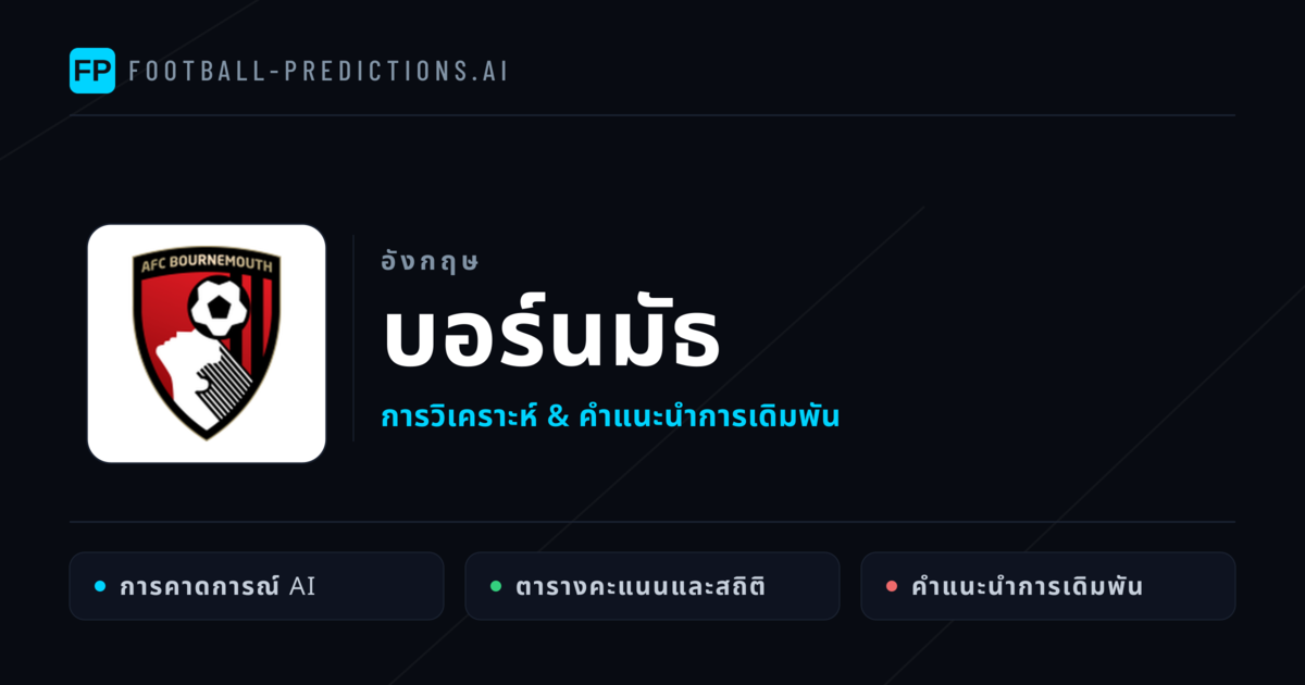 บอร์นมัธ การวิเคราะห์และสถิติ