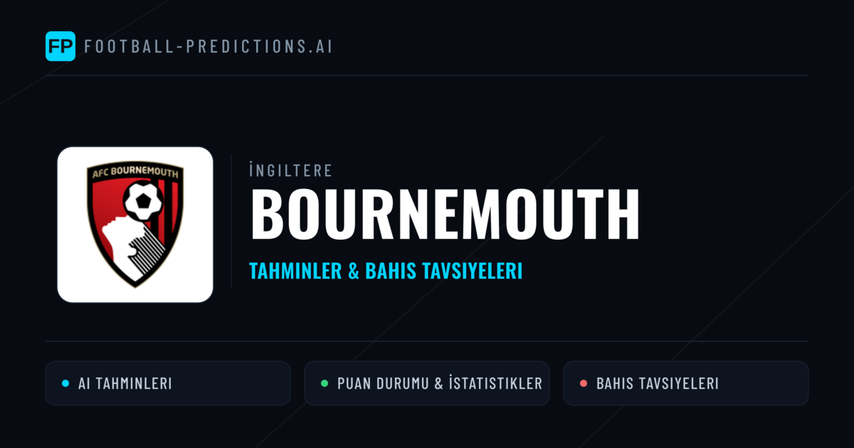 Bournemouth Tahminleri & İstatistikler