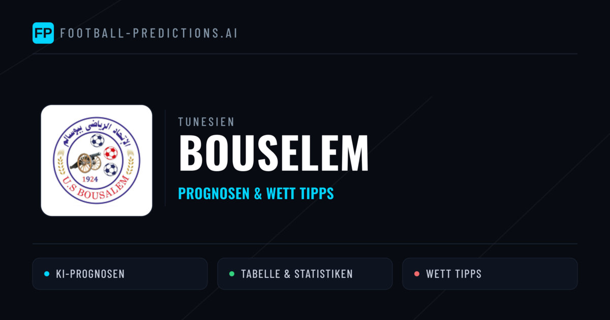 Bouselem Prognosen & Statistiken
