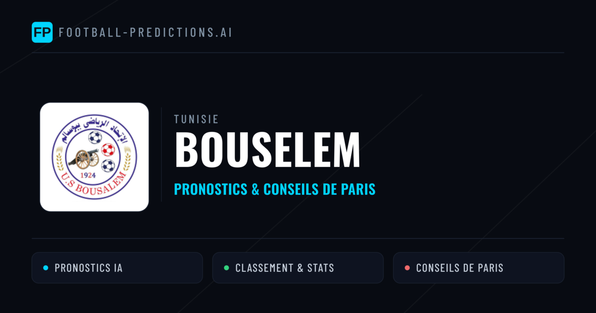 Bouselem Pronostics & Statistiques
