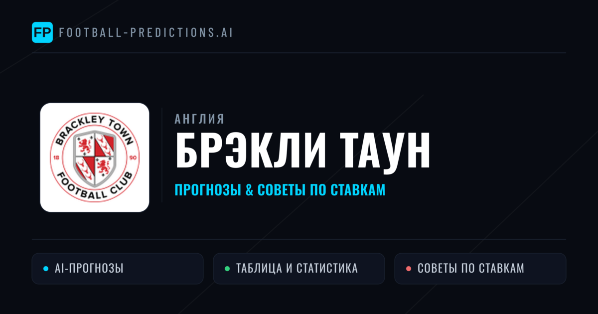 Брэкли Таун прогнозы и статистика