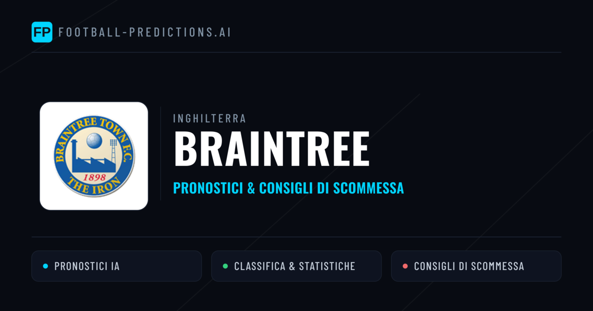 Pronostici e Statistiche Braintree