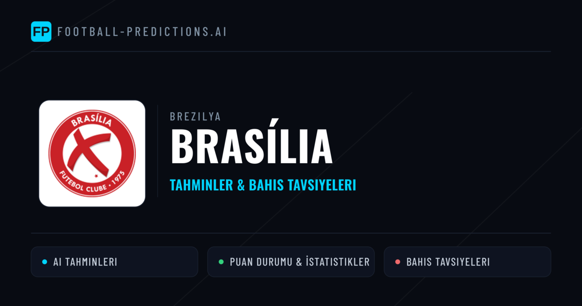 Brasília Tahminleri & İstatistikler