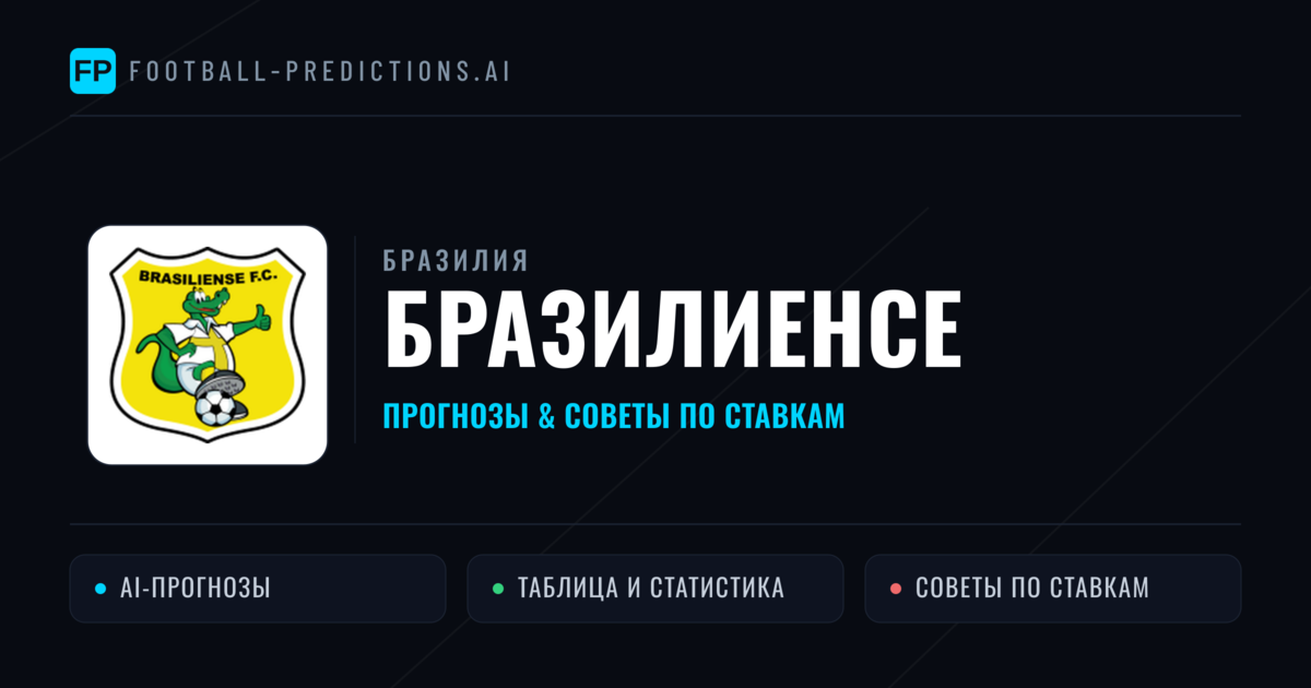 Бразилиенсе прогнозы и статистика