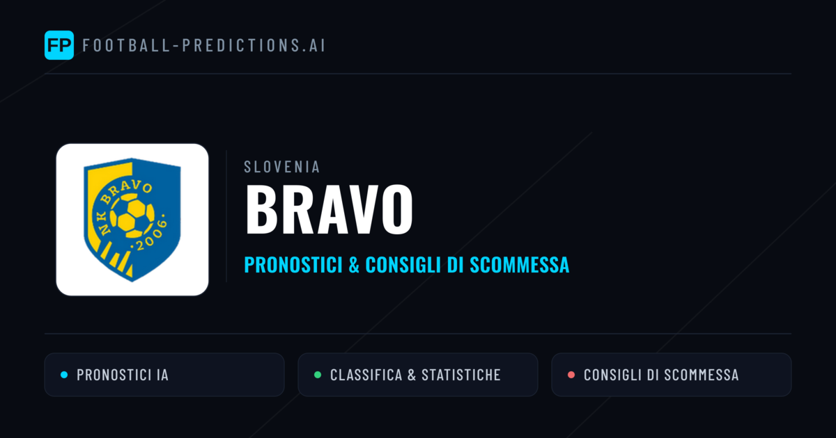 Pronostici e Statistiche Bravo