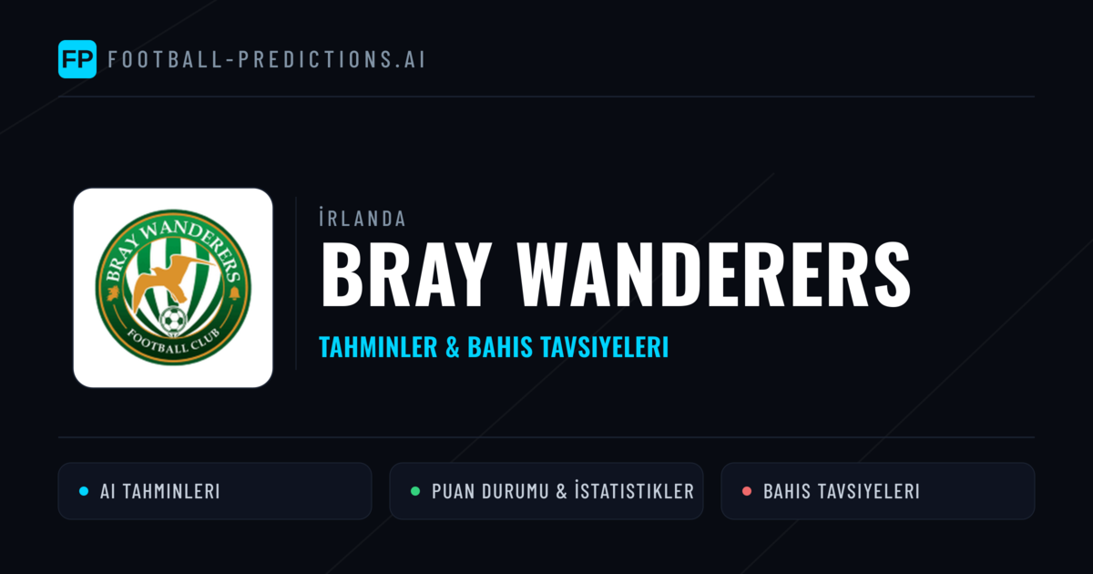Bray Wanderers Tahminleri & İstatistikler