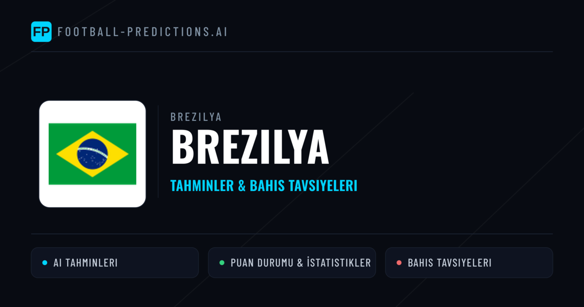 Brezilya Tahminleri & İstatistikler