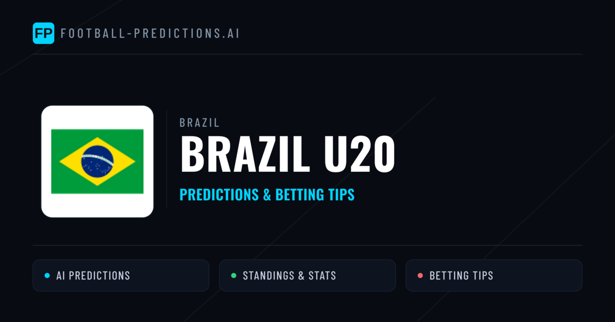 Brazil U20 Predictions & Stats