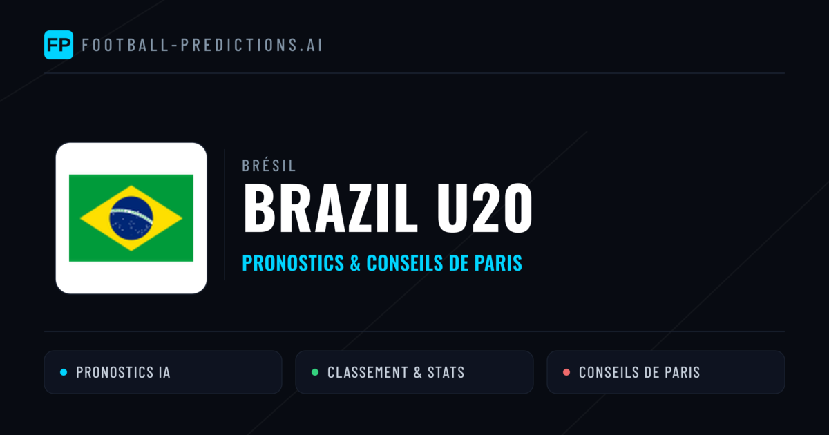 Brazil U20 Pronostics & Statistiques