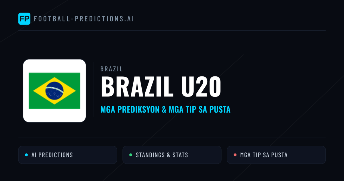 Brazil U20 Predictions & Stats