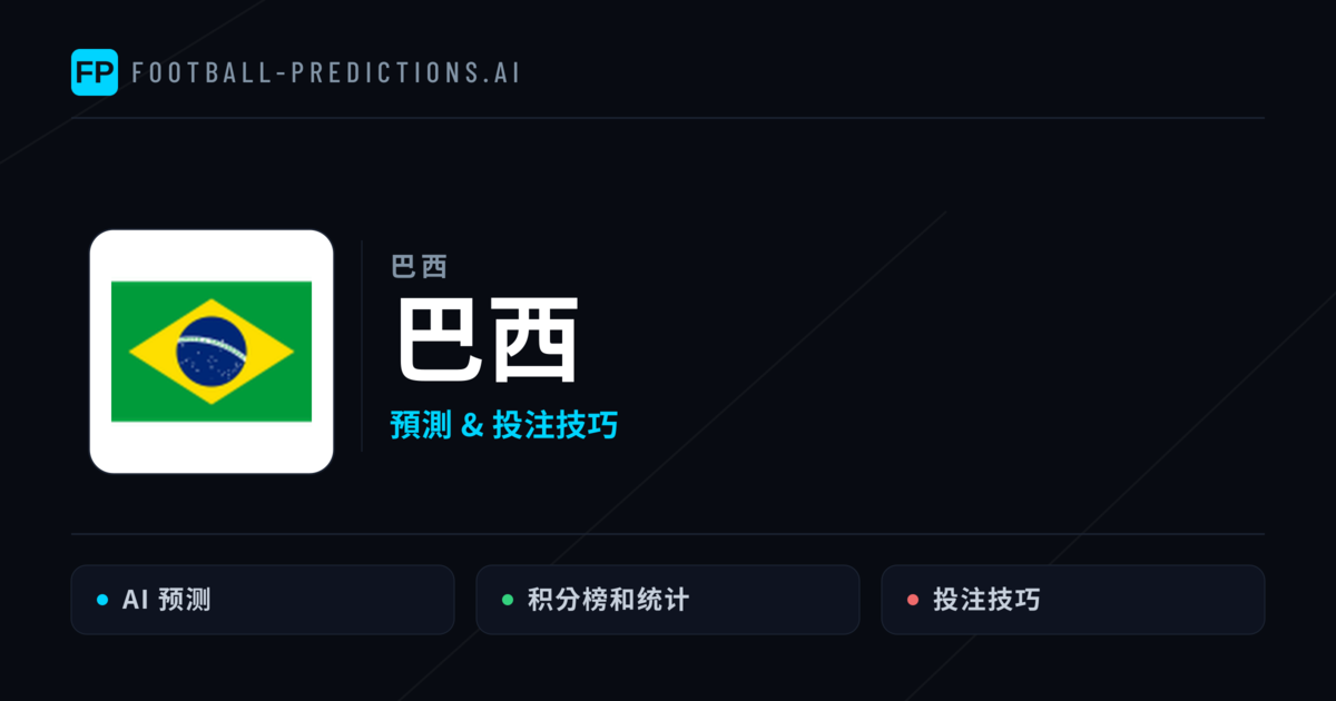 巴西 運彩分析|足球預測與數據