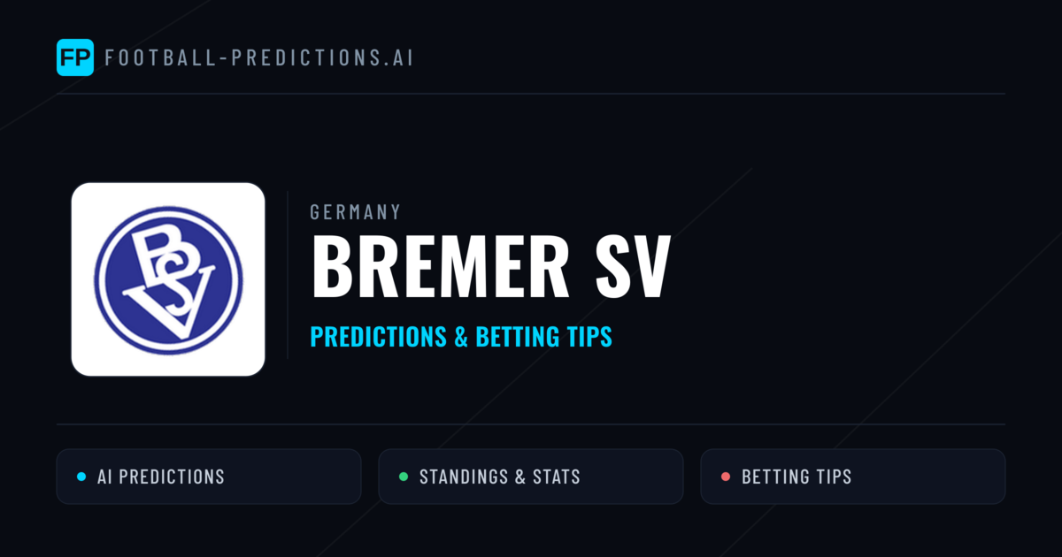 Bremer SV Predictions & Stats