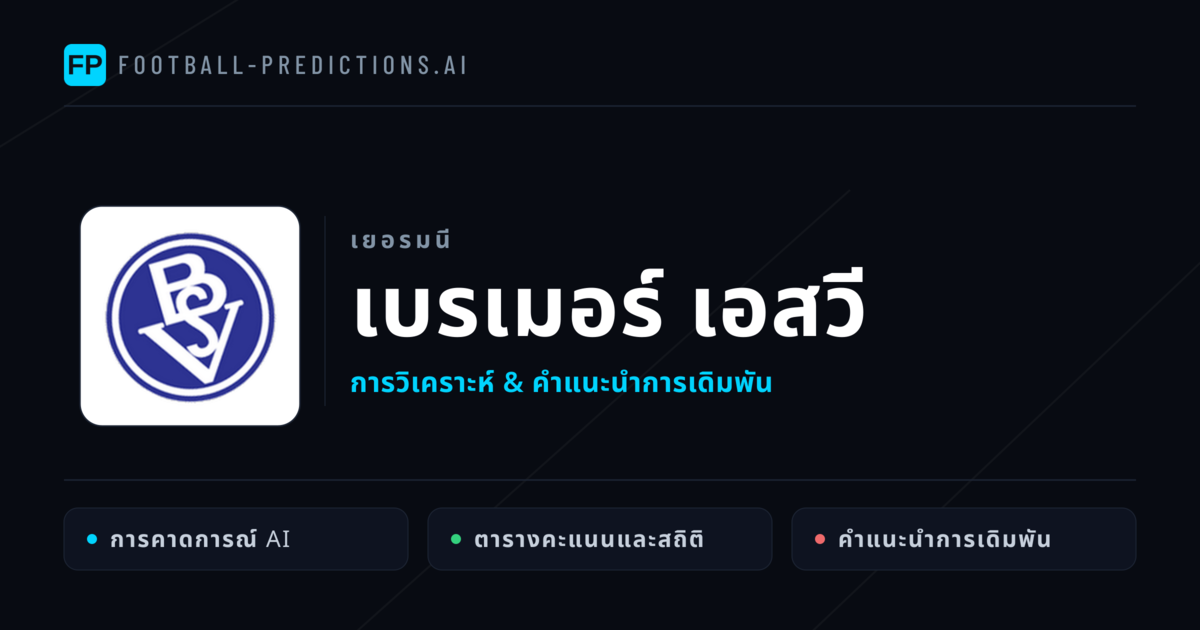 เบรเมอร์ เอสวี การวิเคราะห์และสถิติ