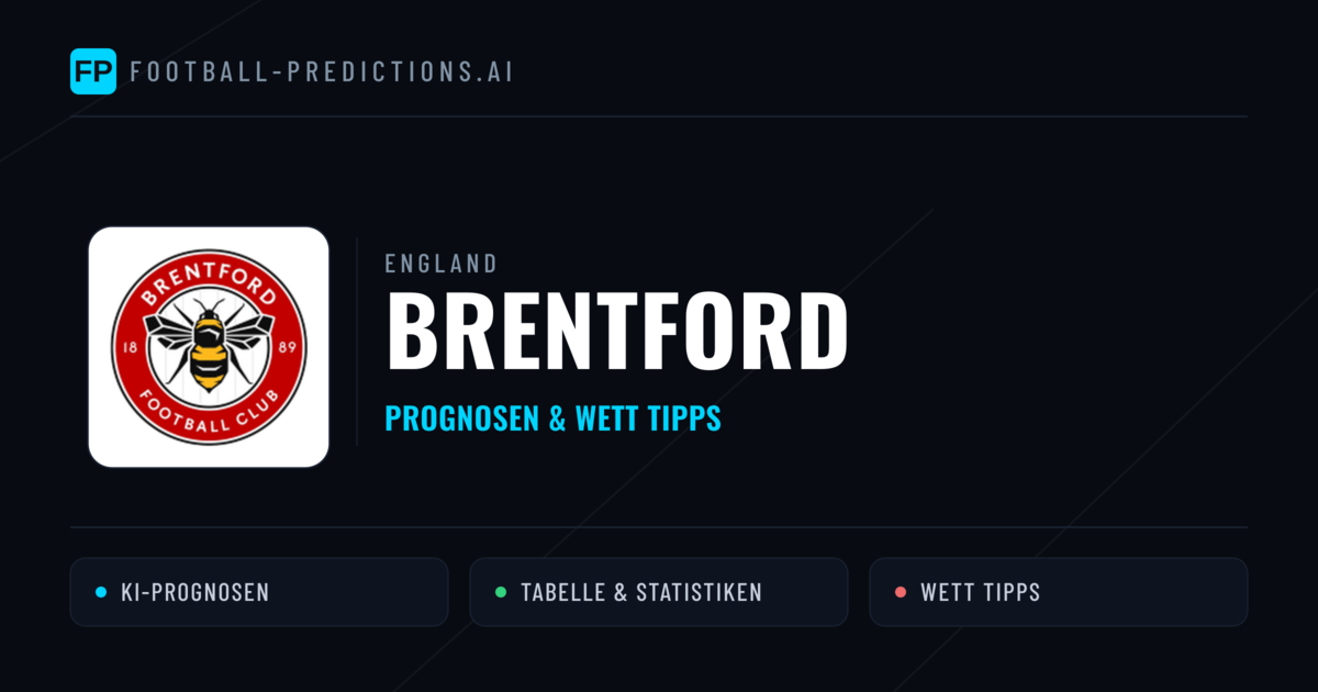 Brentford Prognosen & Statistiken
