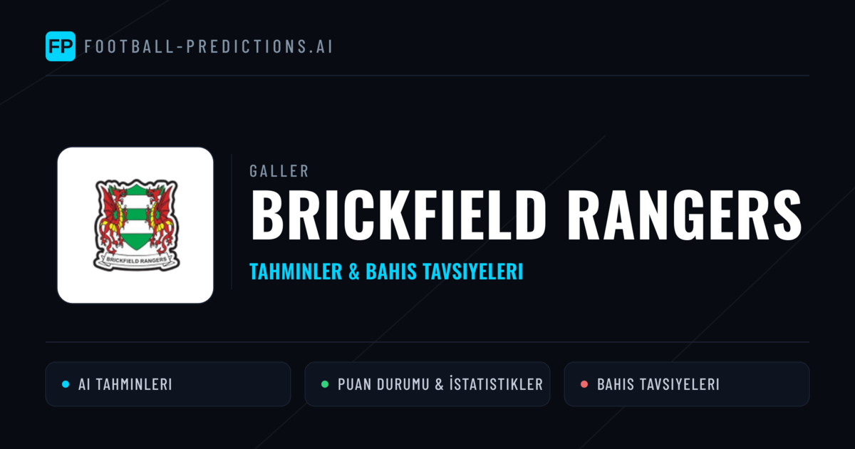 Brickfield Rangers Tahminleri & İstatistikler