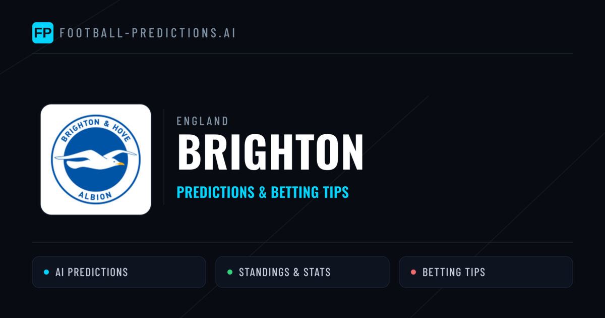 Brighton Predictions & Stats