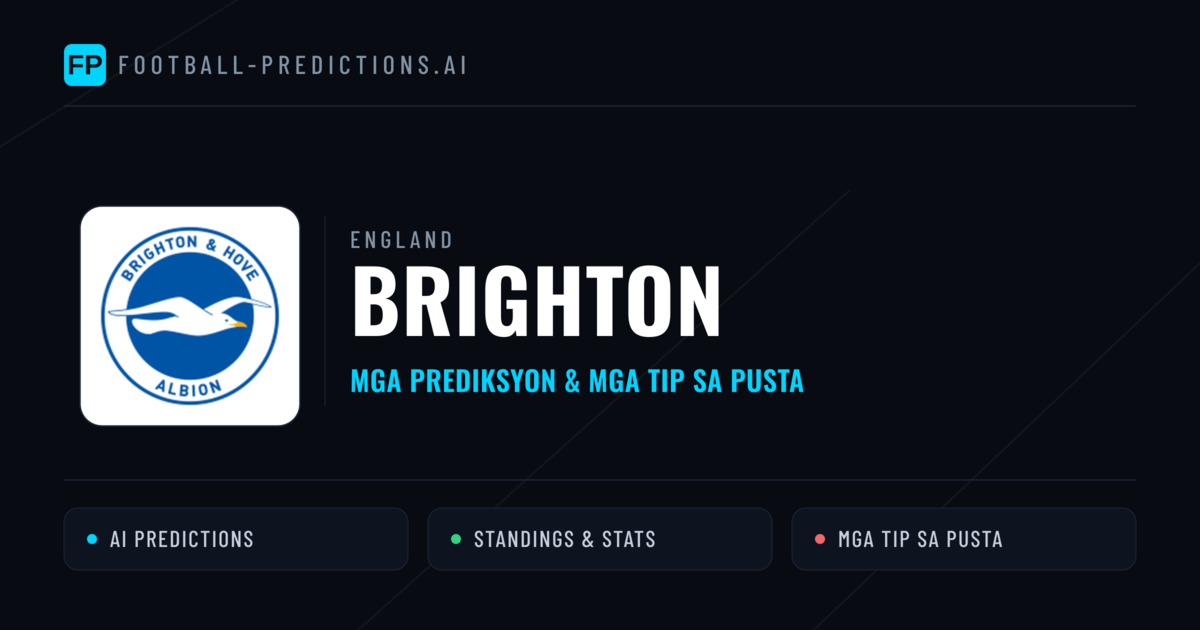 Brighton Predictions & Stats
