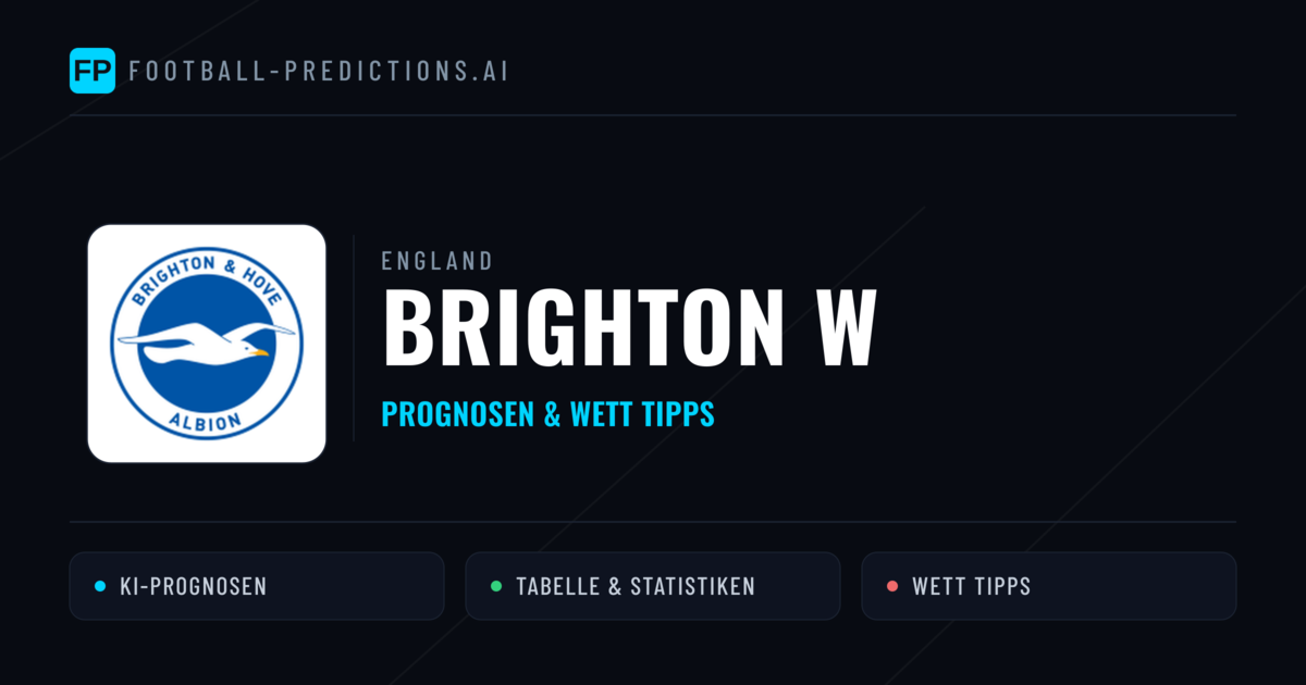 Brighton W Prognosen & Statistiken