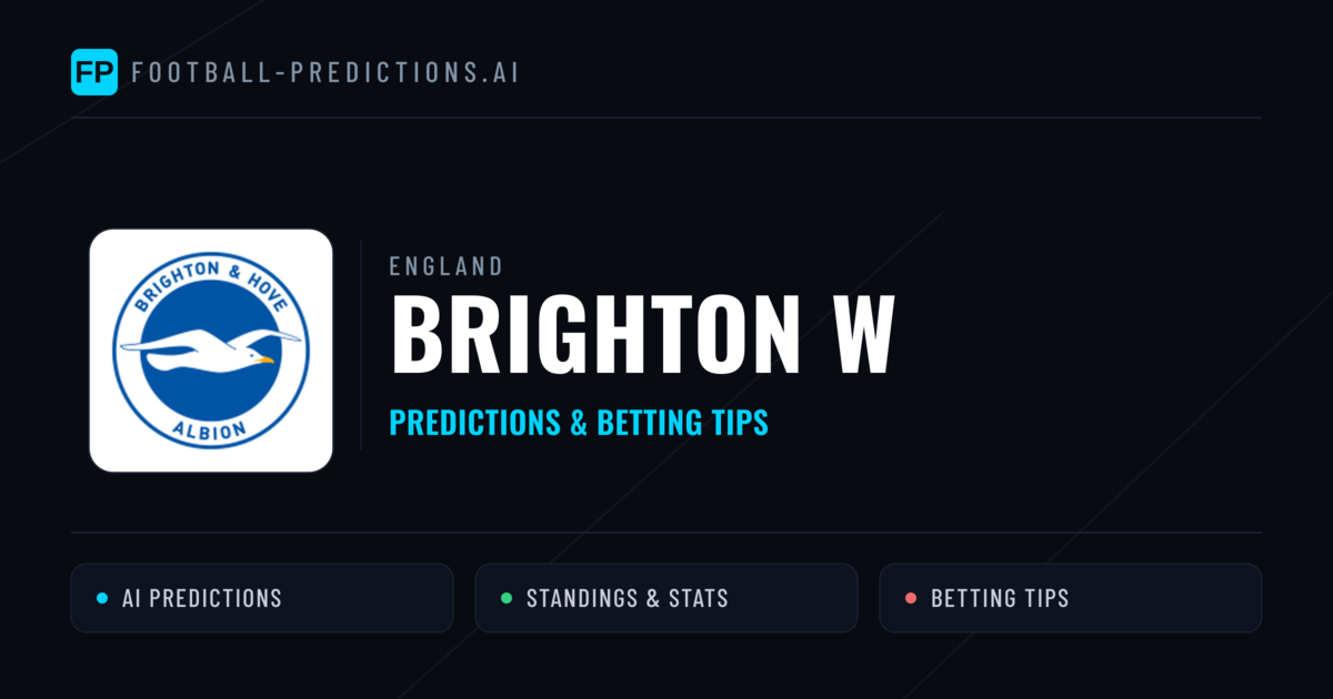 Brighton W Predictions & Stats