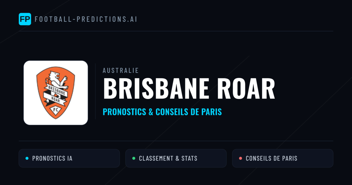 Brisbane Roar Pronostics & Statistiques