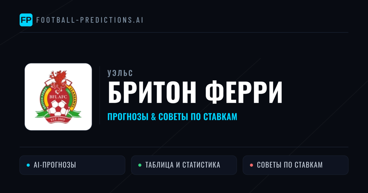 Бритон Ферри прогнозы и статистика
