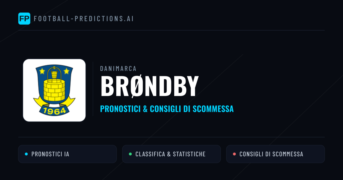 Pronostici e Statistiche Brøndby