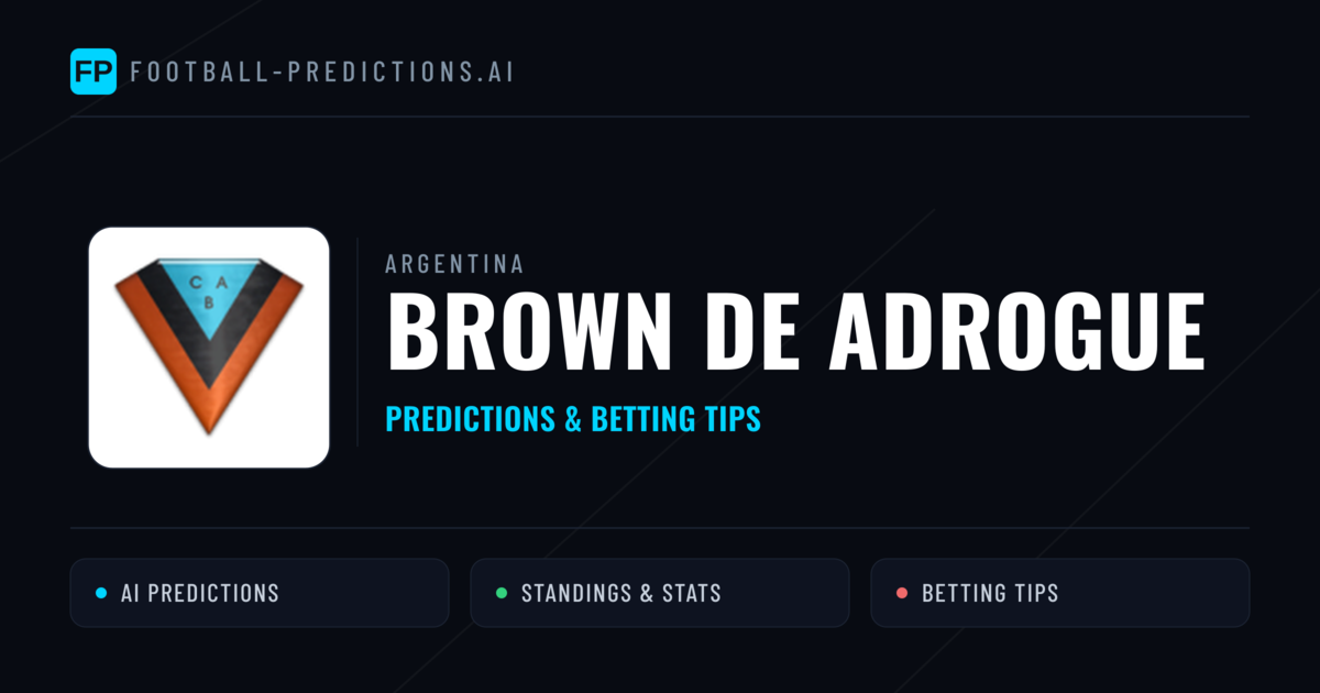Brown DE Adrogue Predictions & Stats