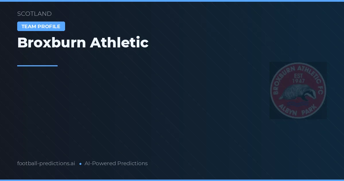 Broxburn Athletic Predictions & Stats