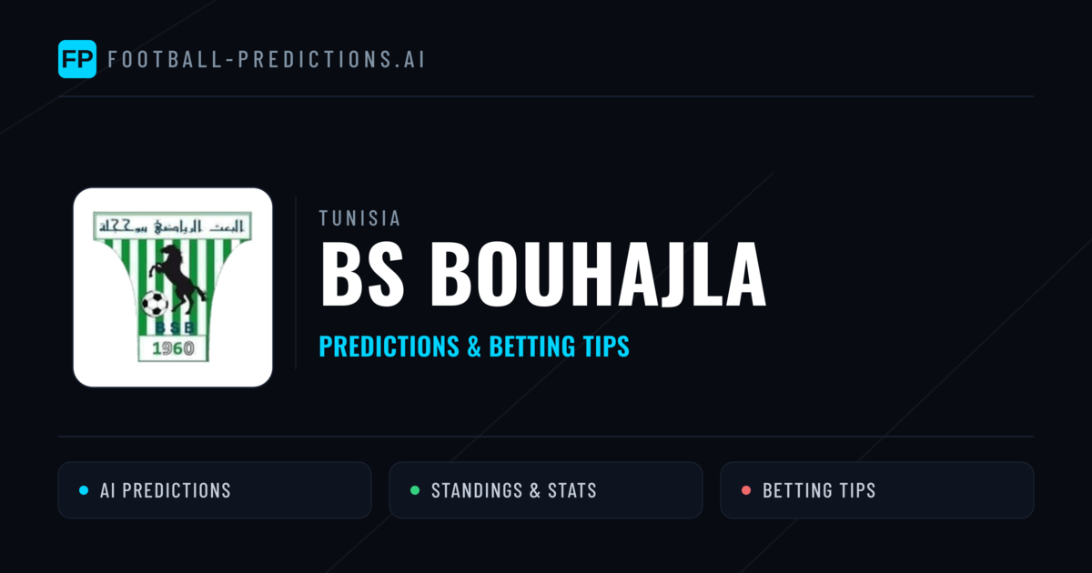 BS Bouhajla Predictions & Stats